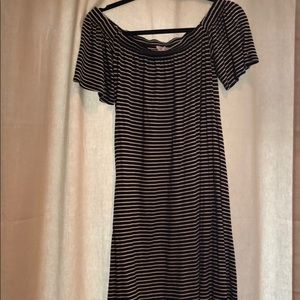 Black and White Off the shoulder dress